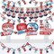 Big Dot of Happiness Fired Up Fire Truck - Banner and Photo Booth Decor - Firefighter Baby Shower or Birthday Party Supplies Kit - Doterrific Bundle